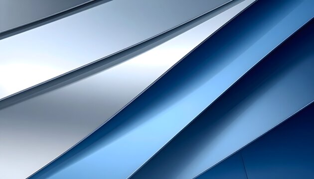 Abstract modern background with dynamic blue and silver diagonal lines Perfect for technology and corporate presentations