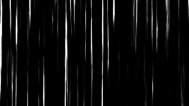Black Anime Background with Manga Speed Line Motion, Horizontal 4K Animation with Seamless Speed.  Manga background, flash action visualization.