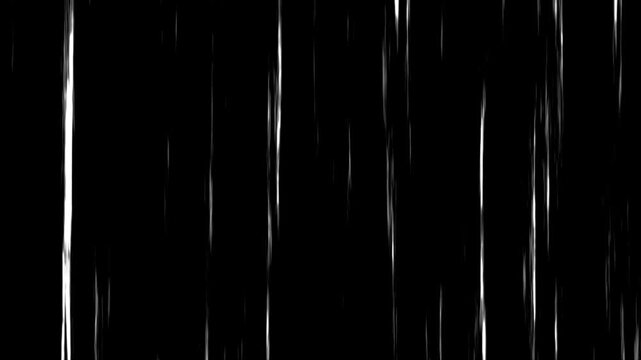 Black Anime Background with Manga Speed Line Motion, Horizontal 4K Animation with Seamless Speed.  Manga background, flash action visualization.