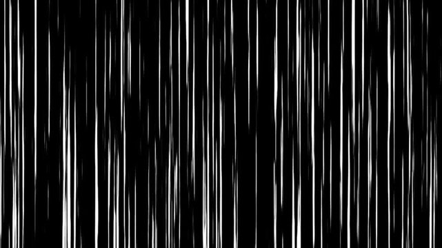 Black Anime Background with Manga Speed Line Motion, Horizontal 4K Animation with Seamless Speed.  Manga background, flash action visualization.