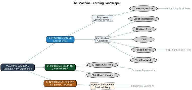 Machine learning algorithms: Supervised, Unsupervised, and Reinforcement Learning Guide