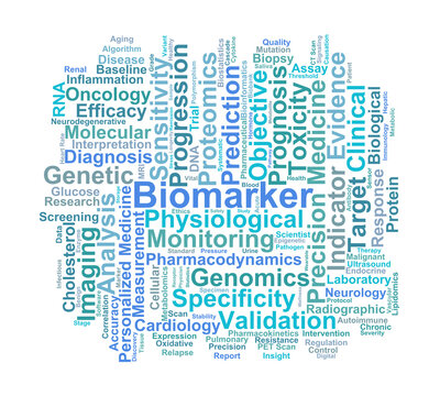Biomarker Word Cloud. Key Terms in Biological Indicators and Precision Diagnostics