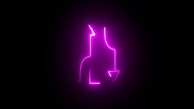  Two way traffic animation symbol icon 