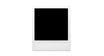 Blank Polaroid photo template for creative projects and presentations