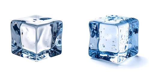 ice cube isolated on white background