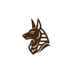 Anubis Egypt God Logo