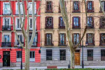 House facade in Madrid