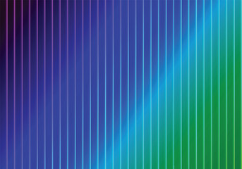 Vibrant gradient background with vertical stripes in blue and green
