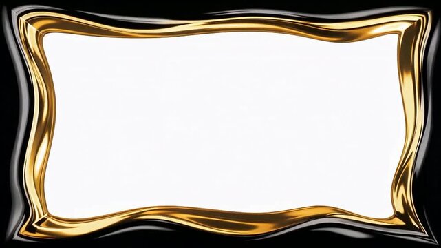 Elegant gold framed blanks looping across decorative frames.