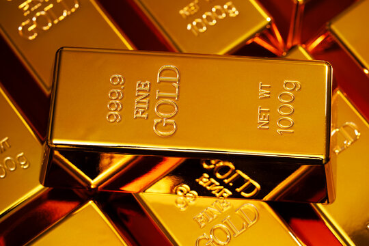 Gold for trading. Gold for investment and trading. Gold and banking concepts. 24k gold for metal reserve.
