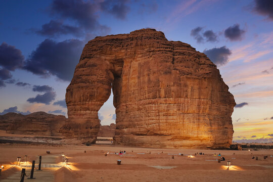 Al Ula, Saudi Arabia, Elephant rock Tourist attractions and sites in Saudi Arabia - Saudi Tourism, KSA - Madain Saleh