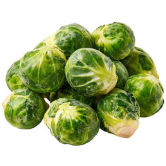 Fototapeta premium A vibrant pile of fresh Brussels sprouts