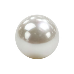 A large white pearl against a black background