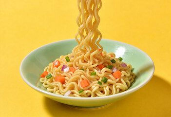 instant noodles on bawl