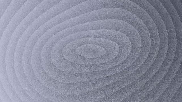 Abstract gray background with concentric oval shapes and subtle texture, representing sound waves, ripple effect, or fingerprint pattern in a modern design loop motion video
