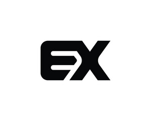 Obraz premium EX Logo design. EX