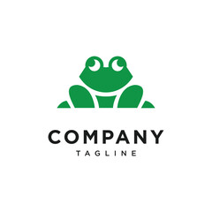 Simple Frog Logo Icon Vector