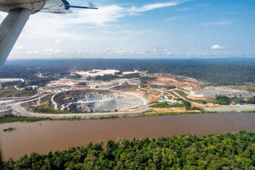 Open pit gold mine