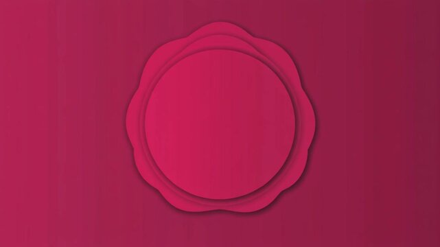 Red wax seal with circular emblem on a textured background.