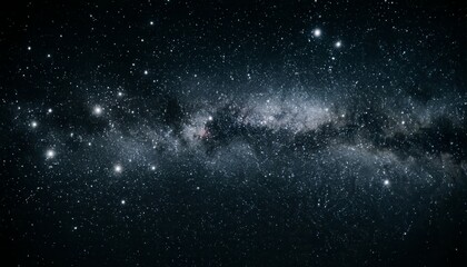 Langit Malam Penuh Bintang dengan Galaksi Bima Sakti