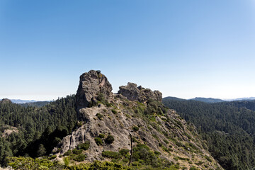 Fototapeta premium Explore Las Ventanas for hiking and rock climbing in Hidalgo Mexico with natural beauty