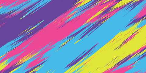 Grunge design of modern jersey colors and patterns, abstract colorful lines sublimation, sports background, cheering, running, cycling, basketball, netball, event, team, vector illustration. eps 10 © Samsul