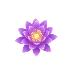 Fototapeta premium Vibrant Purple Lotus Flower Blooming