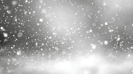 Obraz premium Snow snowfall snowflakes winter overlay white background falling background Stock Illustration