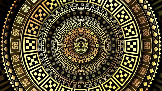 Golden Aztec Ornaments