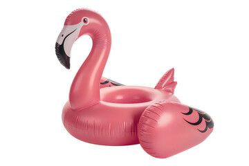 Pink inflatable flamingo pool float with black wing details pink flamingo summer