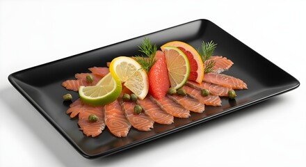 Elegant Smoked Salmon Gourmet Plate

