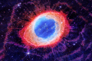 Naklejka premium God's Eye Nebula. Elements of this image furnished by NASA