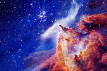 Red galaxy, beautiful space. Elements of this image furnished by NASA © Artsiom P