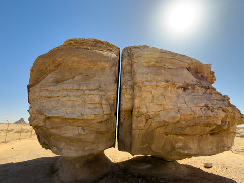 Al Naslaa Rock Formation near Tayma Oasis, Tabuk Province, Saudi Arabia
