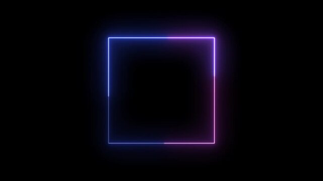 Colorful gradient abstract squire shape motion horizontal animated background