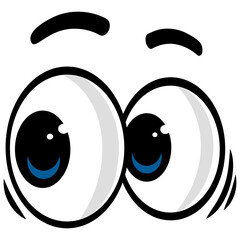 Googly Eyes Cartoon Illustration