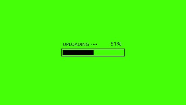 Abstract loading icon animation . Loading bar and percentage Futuristic progress loading bar 0-100 percent animation. animation. Futuristic progress loading bar 0-100 percent animation.