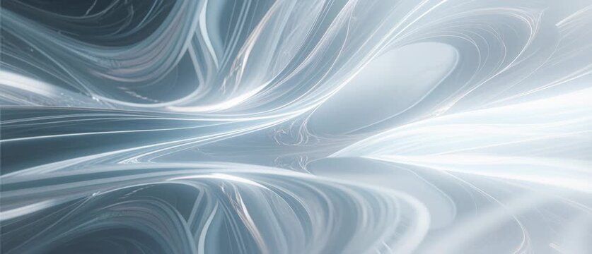 Abstract blue background with soft flowing waves of smooth silk satin texture and light motion curves for an elegant wallpaper design