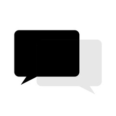 Naklejka premium A black and white 3d speech bubble icon set featuring blank vector chat balloons and communication sign symbols for web dialog and internet message discussion