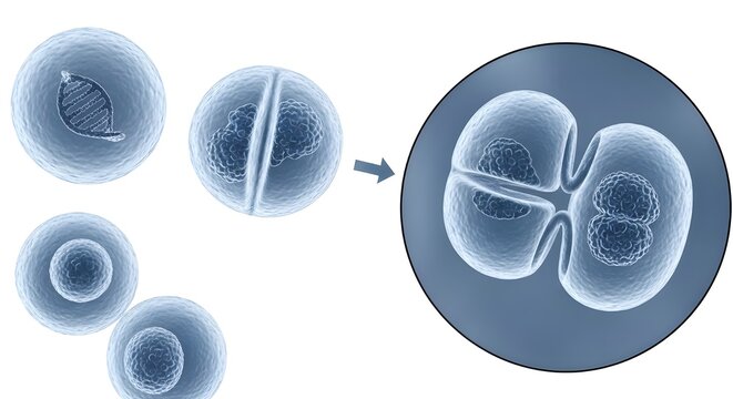 Bacterial cell division binary fission process
