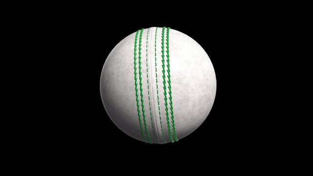 White Leather Cricket Ball Animation Video for Sports, Branding, and Motion Graphics Projects