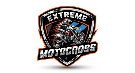 Motocross Racing Logo Design Element. © king