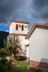 Ornate Facade of the Andahuaylillas Church in the Peruvian Andes