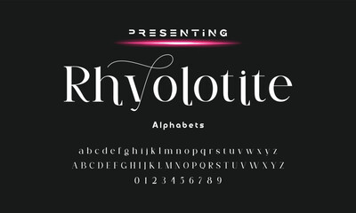 Obraz premium Elegant ligature alphabet letters font logo. Typography luxury classic lettering serif fonts decorative wedding vintage retro logos, design for fashion,beauty shop and brand . vector illustration