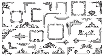 Ornamental Decorative Frame &ndash; Intricate Luxury Design Element with Artistic Details