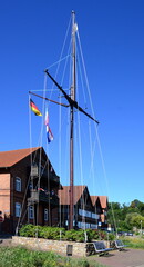 Port in the Town Hitzacker at the River Elbe, Lower Saxony