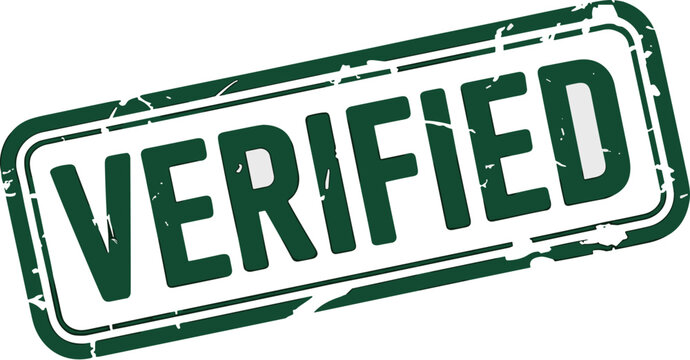 Authenticated and Validated Stamp: Green Verified Seal for Documents, Certifications, and Approvals to Guarantee Quality and Reliability with a Distressed Effect