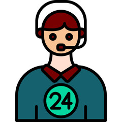 Obraz premium Customer Service Agent Icon