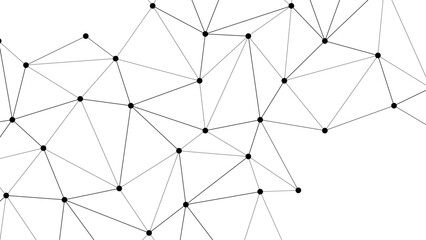 Obraz premium Vector Abstract minimalist geometric connection. A modern network design. Ideal for technology or science concept. 