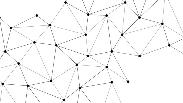 Vector Abstract minimalist geometric connection. A modern network design. Ideal for technology or science concept. 